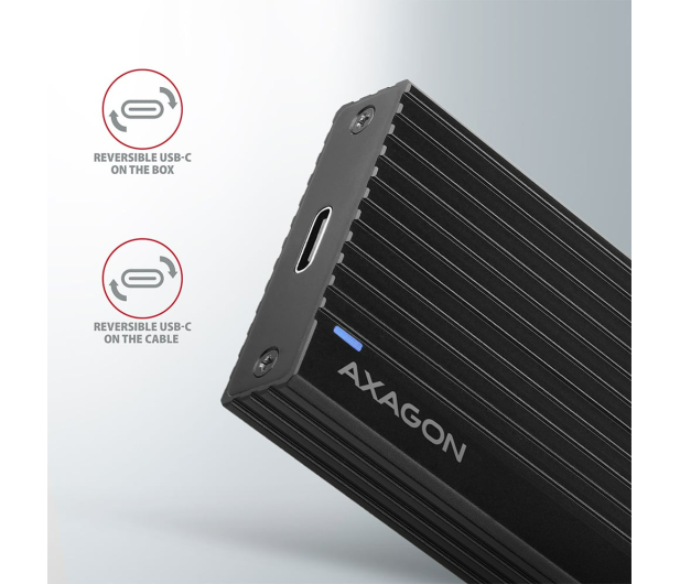 Axagon EEM2-GTR SuperSpeed+ USB-C - NVMe M.2 THIN RIB box - 1485446 - zdjęcie 4